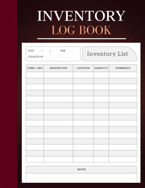 Simple Inventory Log Book Stock Record Organizer Philippines Ubuy