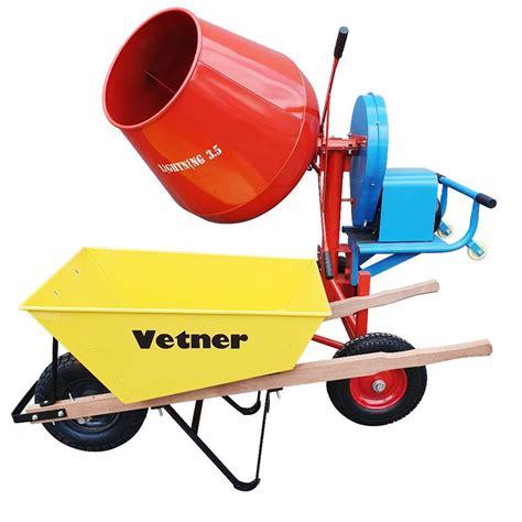 Easymix - Cement Mixer and Wheelbarrow Combo | 3.5 Lightning