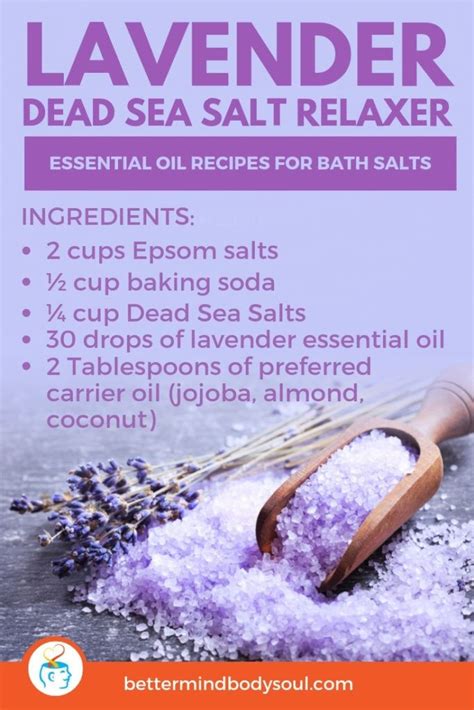 Essential Oil Recipes For Bath Salts Artofit