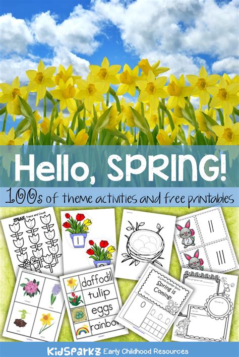 100s Of Activity Printables And Games To Make For A Spring Theme To Use
