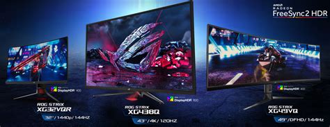 Asus Reveals Trio Of Enormous Freesync 2 And Hdr Ready Gaming Monitors