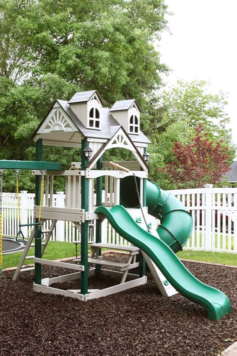 All swings offer superior comfort and are available in various sizes to fit painted swings fit with any decorating style. DIY Painted Swing Set | Swing set diy, Backyard swing sets ...