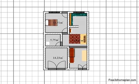 7 x 10m Plans Free Download Small Home Design | Download Free 3D Home Plan