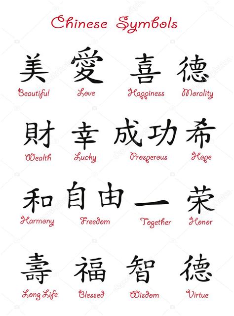 The Chinese Symbols On A White Background Premium Vector In Adobe