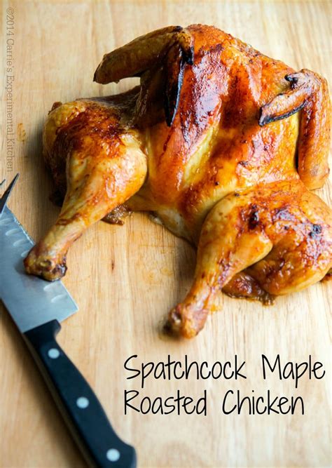 spatchcock maple roasted chicken