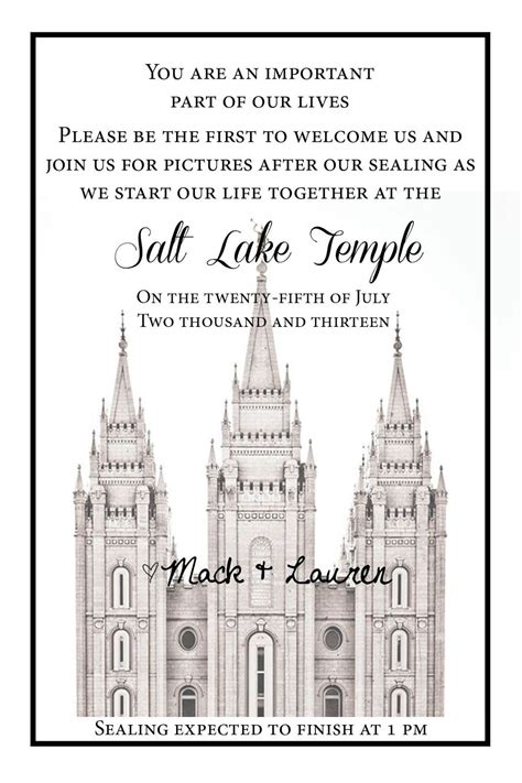 Invites Invites Invites Lds Temples Wedding Wedding Invitations