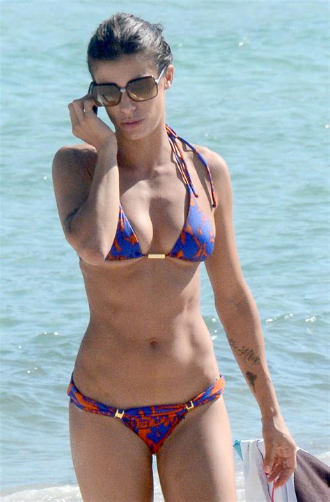 Elisabetta Canalis Relaxes In A Bikini On The Beach In Italy Huffpost