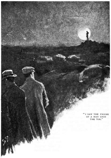 Posterazzi Hound Of The Baskervilles Ni Saw A Figure Of A Man Upon The Tor Illustration By
