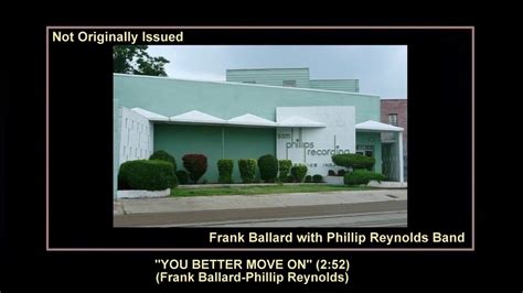 Philippe ballard international group invested more than ten million u.s. (1962) Sun ''You Better Move On'' Frank Ballard with ...