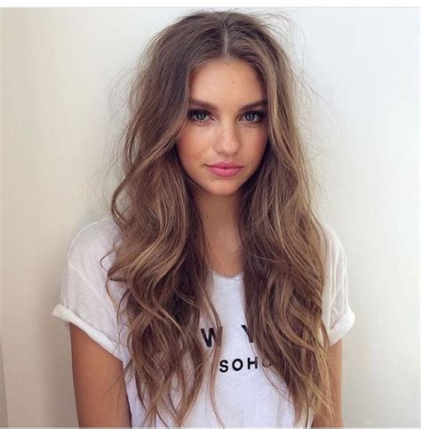 Blonde hair refreshes and makes eyes look brighter. Olivia brower | Light golden brown hair, Long hair styles ...