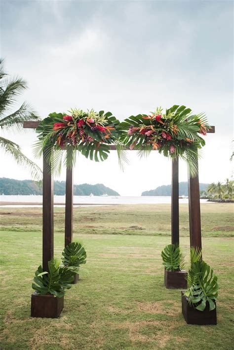 A Rustic And Tropical Destination Wedding In Costa Rica Tropical