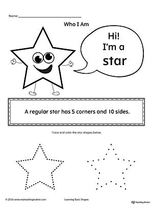 Learning Basic Geometric Shape: Star | MyTeachingStation.com