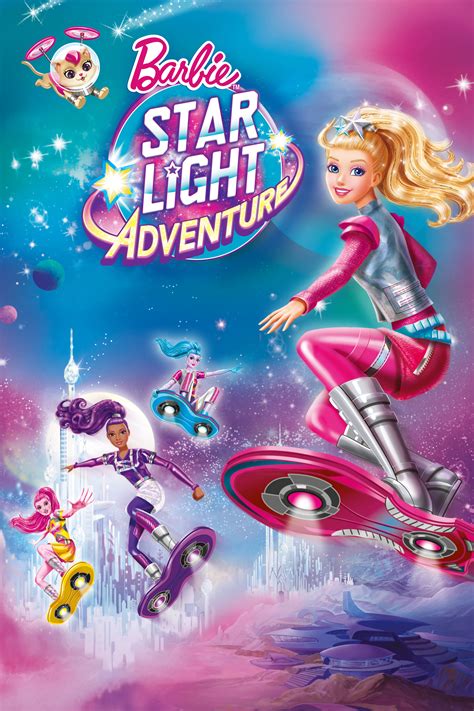 Barbie and pupcorn travel to capital planet to join a rescue team trying to save the stars. Barbie: Star Light Adventure (2016) - Posters — The Movie ...