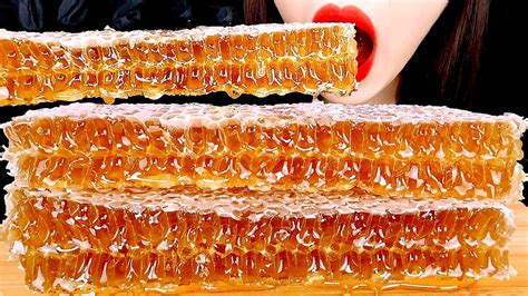 Asmr Raw Honeycomb Mukbang Eating Sounds Zoey Asmr Youtube
