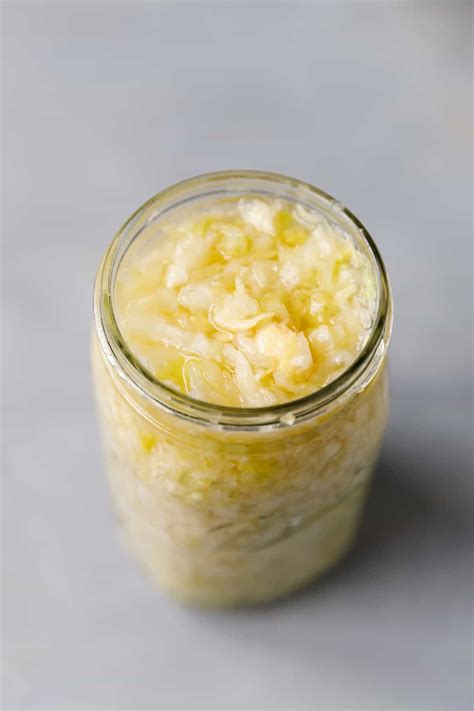 easy fermented cabbage in a jar cooking lsl