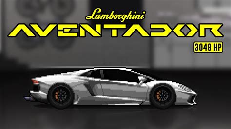 Pixel Car Racer Lamborghini Aventador Build And Gameplay Youtube