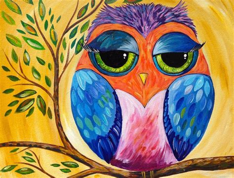 How To Paint An Owl For Beginners View Painting