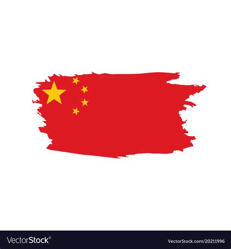 China Flag Royalty Free Vector Image Vectorstock