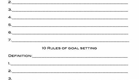 Brian Tracy Goals Worksheet - Promotiontablecovers