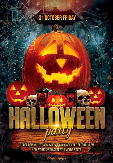 Halloween Party Flyer Template Psd Free Printable Templates