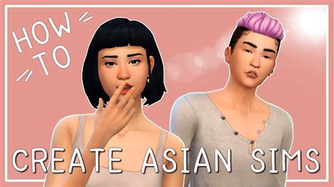 🌸 How To Create Asian Sims Cc Links 🌸 The Sims 4 Cas Tutorial Youtube