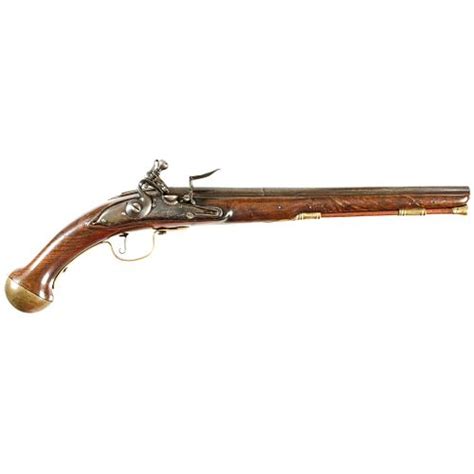 1690 1705 British Military Flintlock Militia Volunteer Pistol Made By