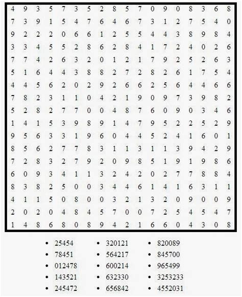 Free Printable Word Search And Sudokus Number Search Puzzle 4