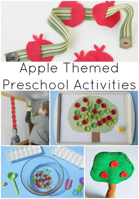 Apple Themed Preschool Activities Stir The Wonder