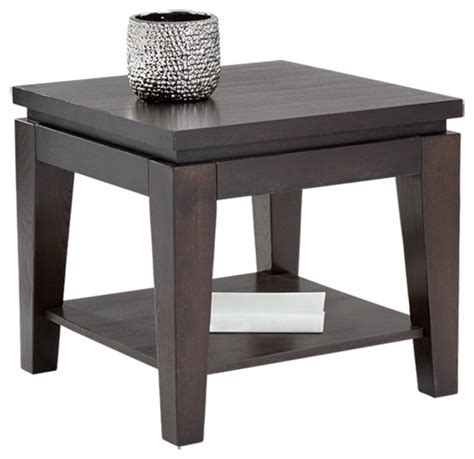 Wooden Square End Table Transitional Side Tables And End Tables