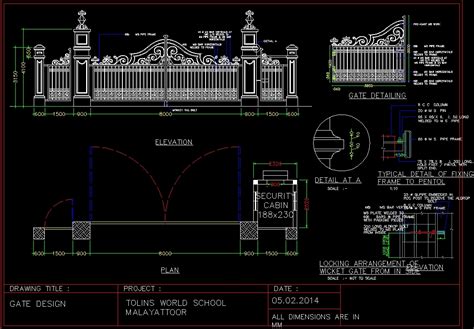 Ms Main Entrance Gate Design Cad File Autocad Dwg Plan N Design My Xxx Hot Girl