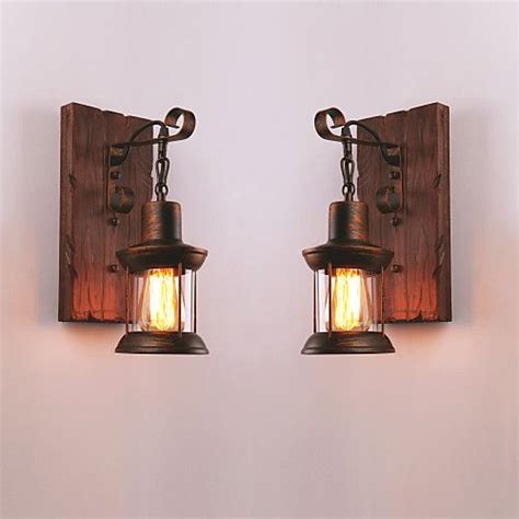 Creative Rustic Lodge Vintage Wall Lamps And Sconces Indoor Metal Wall
