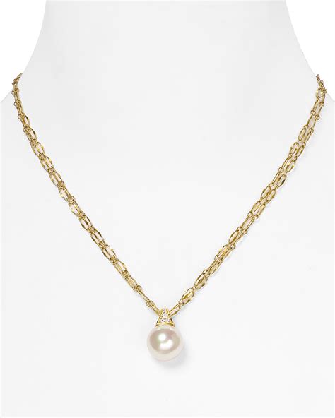 Majorica Gold Sparkle Pearl Pendant Necklace 18 Bloomingdales