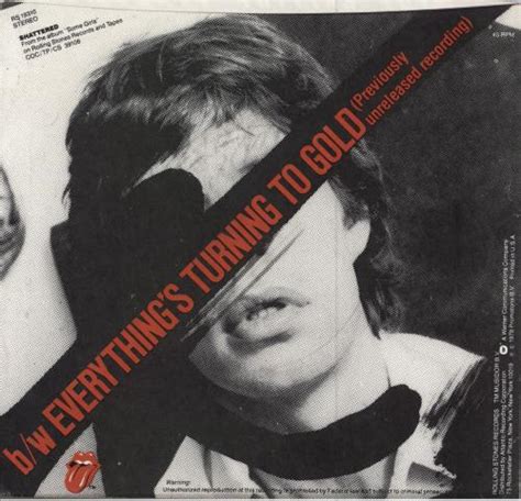 The Rolling Stones Shattered Promo Sleeve Us Promo 7 Vinyl Single