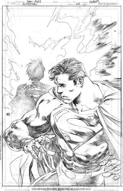 Superman 2018 06 Cover Ivan Reis Pencils Only Original Comic Art