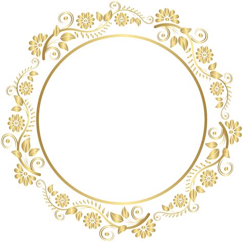 Gold Circle Frame Png Gold Circle Frame Png Transparent Free For