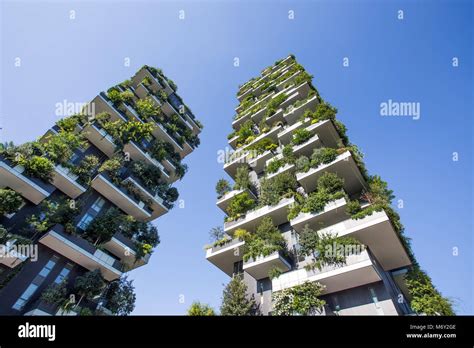 Bosco Verticale Buildings In Milan Hi Res Stock Photography And Images