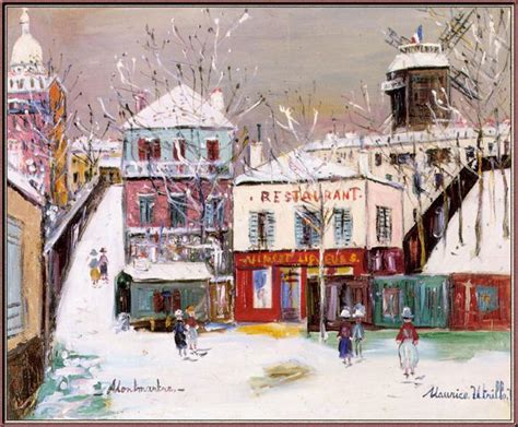 The Maquis Of Montmartre Under The Snow Maurice Utrillo