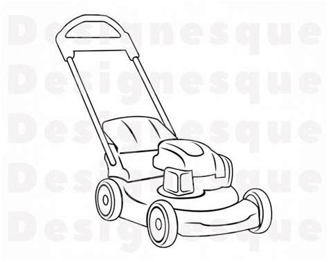 How To Draw A Simple Lawn Mower Eddievanhalentoday