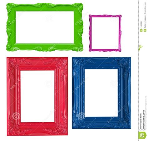 Colourful Photo Frames Four Contemporary Picture Frames In High