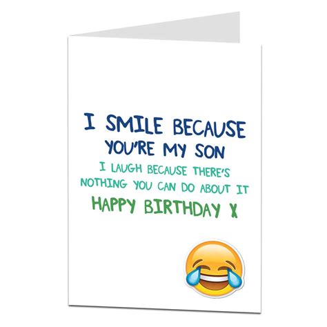 Son, we are proud of the young man you've become. Funny Happy Birthday Card For Son Perfect For 30th 40th 50th Celebrations! | eBay