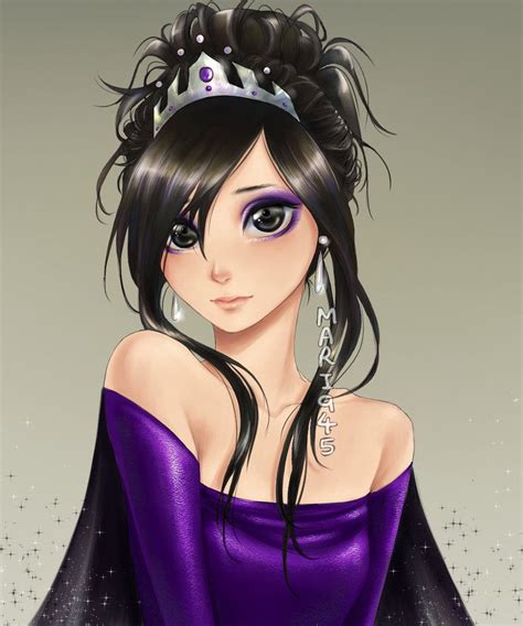 Purple By Mari945 On Deviantart Looks Kinda Like Dark Elsa Cartoon