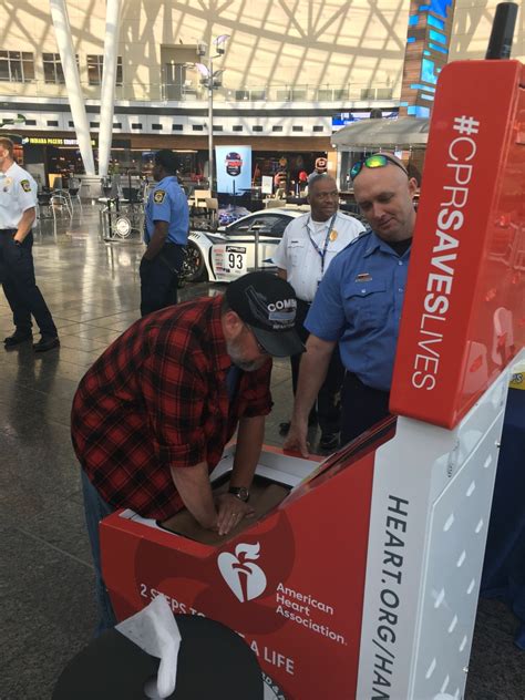 Photo Indy Airport Cpr Kiosk 2 American Heart Association