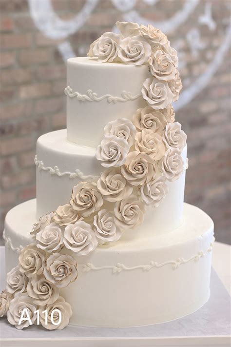 a110 sugar flowers buttercream iced wedding cake nj ny