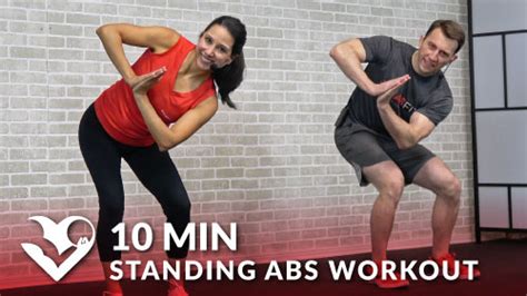 10 Minute Standing Abs Workout Hasfit Free Full Length Workout