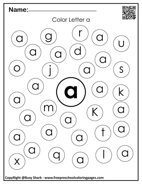 You can download the pdf on its attachment page by. Set of Letter A "10 free Dot Markers coloring pages"
