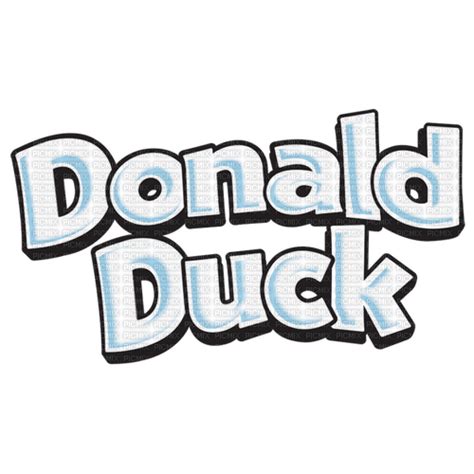 Donald Duck Text Free Png Picmix