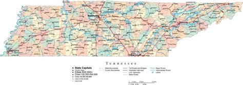 Printable Map Of Tennessee Counties And Cities