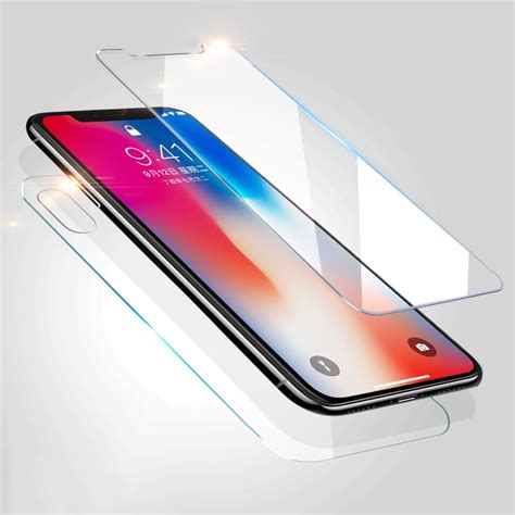 for iphonex premium glasses screen protect film front back tempered glass for iphone x 10 guard