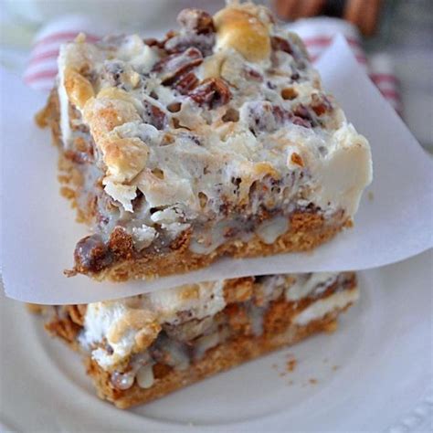 Pie fillings range from fruits to puddings; Gingerbread 7-Layer Bars | Recipe | Dessert recipes, Food, Delicious desserts