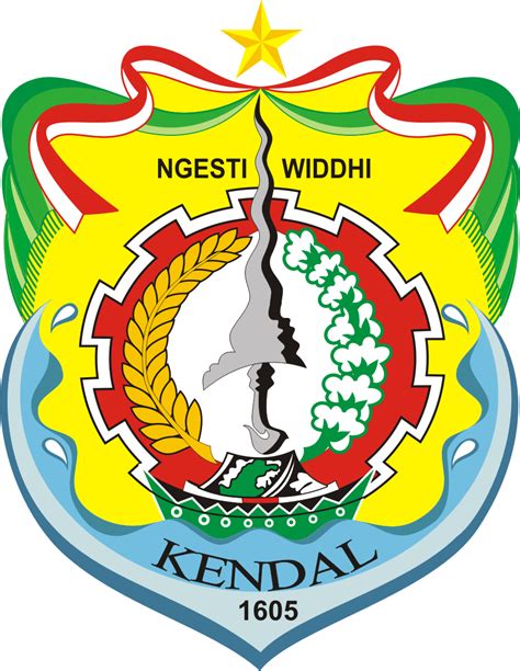 Logo Kabupaten Kendal Terbaru Hitam Putih Gambaran